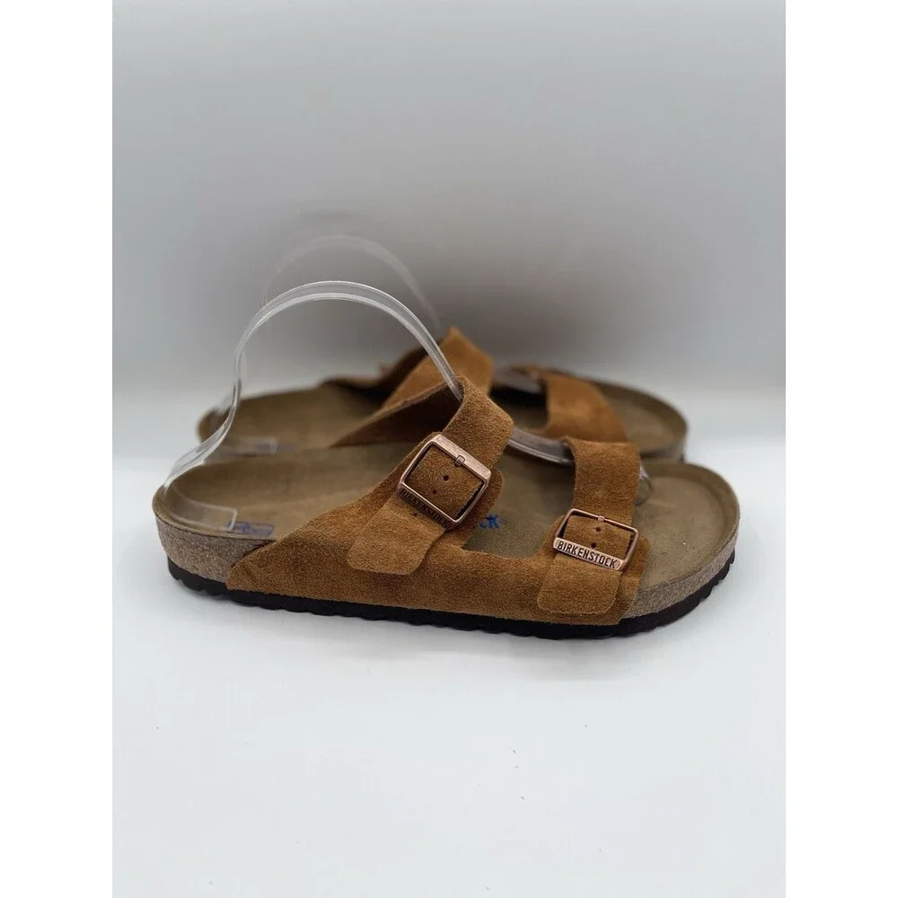 Birkenstock Arizona Sandals Men Suede Leather Mink Shoes Comfort US 10 EU 43 New